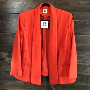 Anne Klein Orange Blazer Women’s Size Small NWT